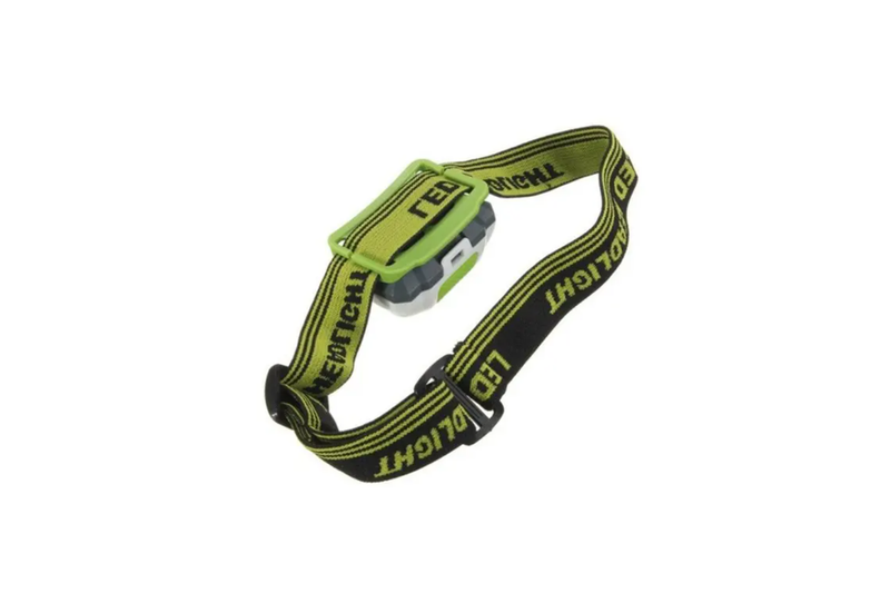 Led Headlamp 3 Leds White Red Light 3W Lightweight Green