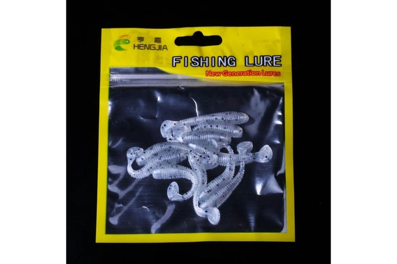 10 Soft Jigging Fishing Lures 5cm/0.6g Worm Swimbaits