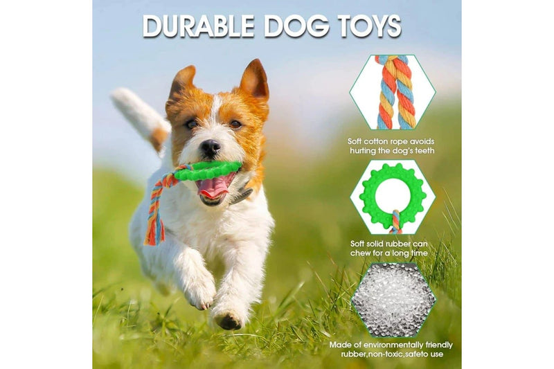 Durable Puppy Rope Toys Interactive Rubber Chew Toys