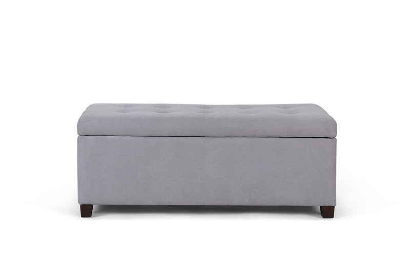 Shangri-La Storage Ottoman (Ash Grey)