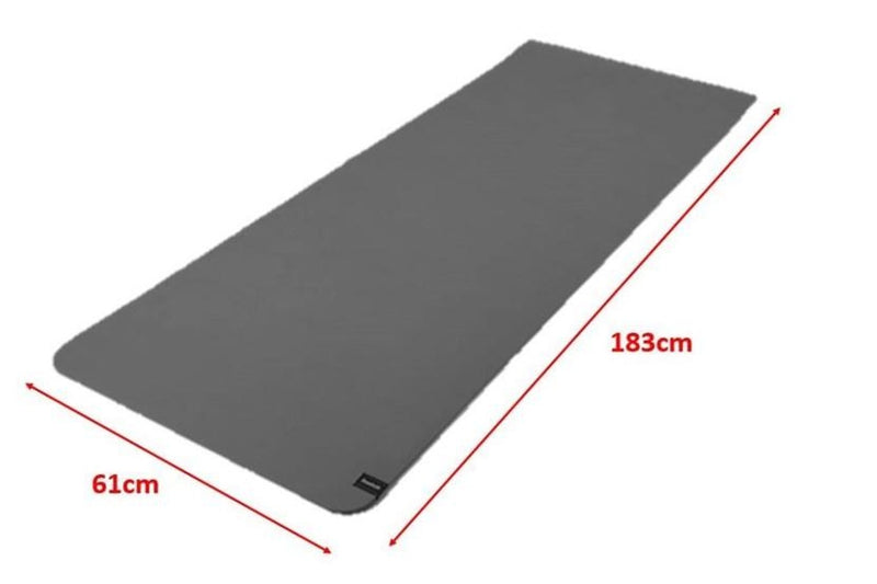 10mm GREY Yoga Mat Extra Thick Gym Mat Fitness Excise Rubber Mat