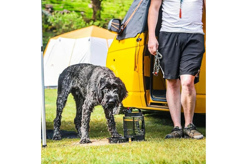 ZOOMIES Portable Dog Water Bowl - Black