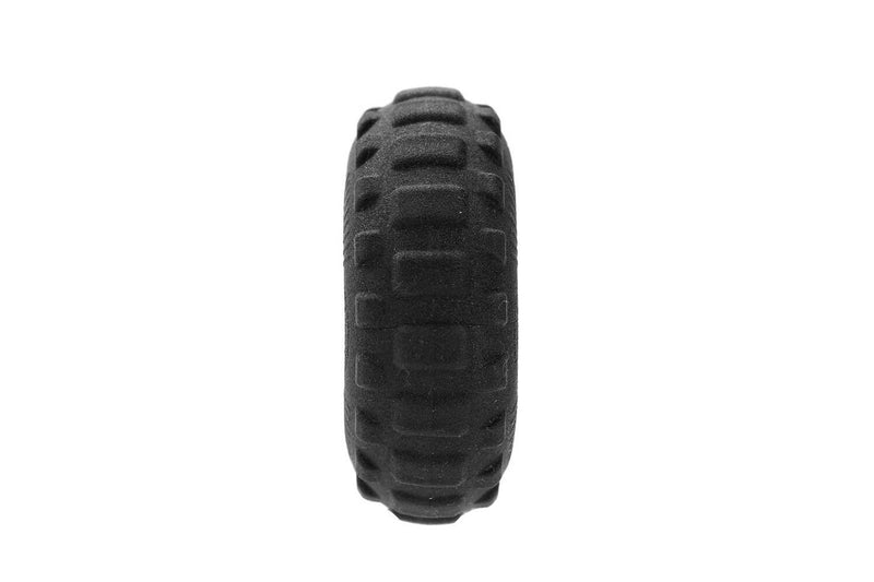 3x Paws & Claws All Terrain 9cm Rubber Tyre Dog Toy Pet Small Chew Teething BLK