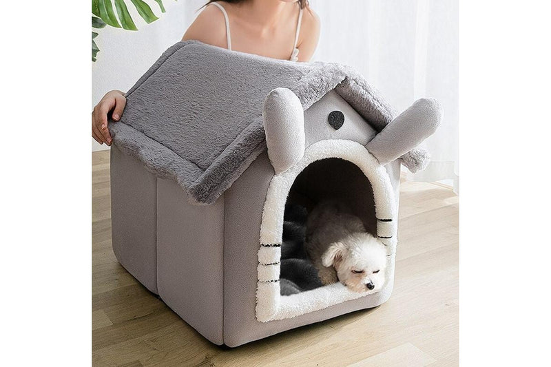 Washable Sleep House & Pet Bed -Gray