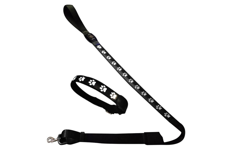 Luminous Dog Collar and Leash USB Rechargeable LED Pet Dog Collar for Night Security