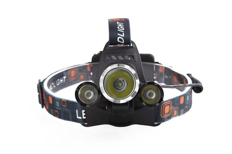 LED Headlight 3xLED T6 6000LM 4 Modes CREE XM-L T6 LED