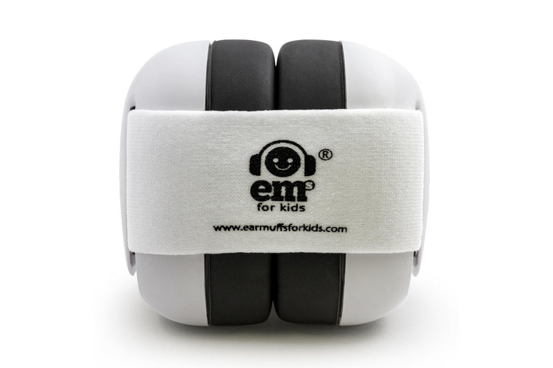 Em's for Kids: Baby Earmuffs - White/White