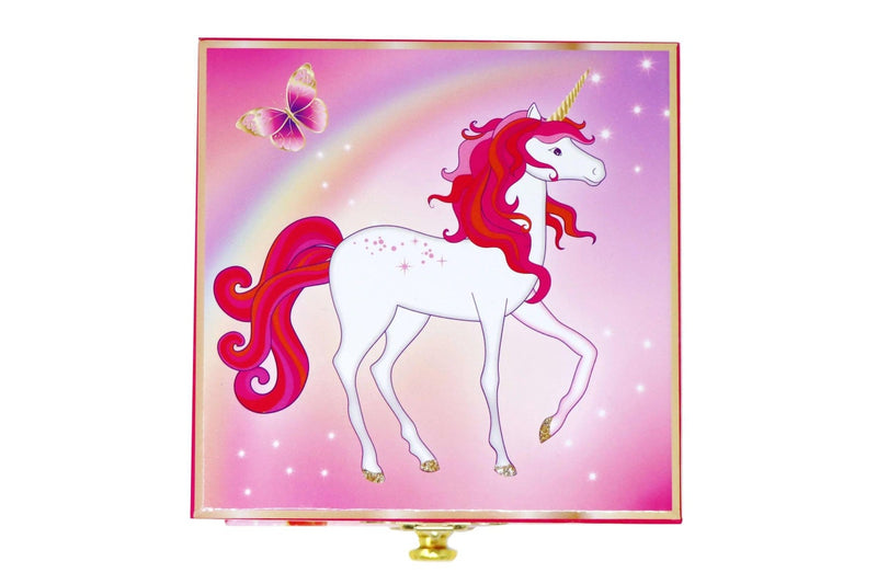 Pink Poppy: Unicorn Butterfly - Musical Jewellery Box (Small)