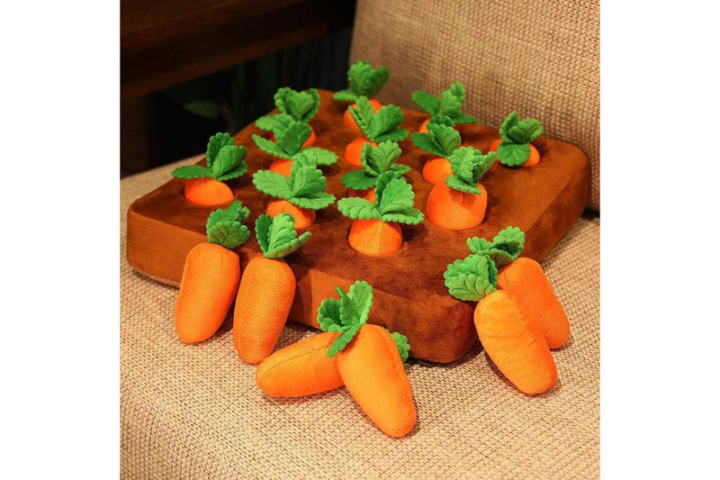 5 Sets of Carrot Plush Toy Snuffle Mat Anti Boredom Dog Puppy Toys - Carrot