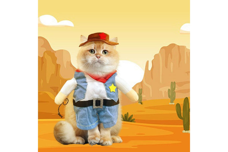 ZOOMIES Pet Cowboy Costume - Small