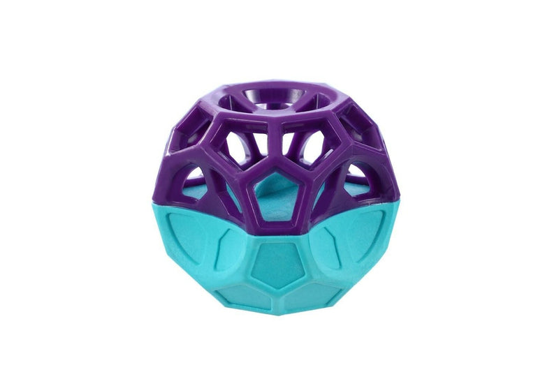 2x Paws & Claws Dog 8.5cm Geo Floating TPR Cube Ball w Squeaker Interactive Toy