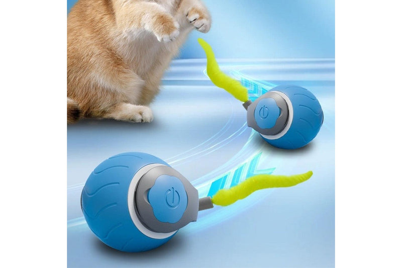 2Pcs 5CM Automatic Moving Ball Toy for Cats USB Rechargeable Interactive Cat Toy