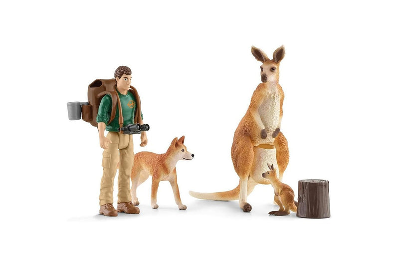 9pc Schleich Outback Adventures Animal Action Figure Kids Toy Fun Play Set 3+