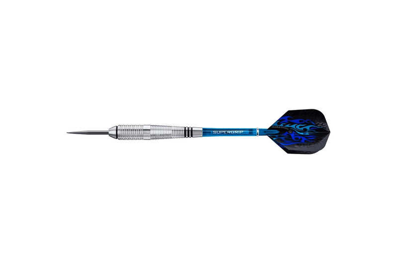 Harrows Blaze Inox Steel Darts (Silver/Blue) (21g)