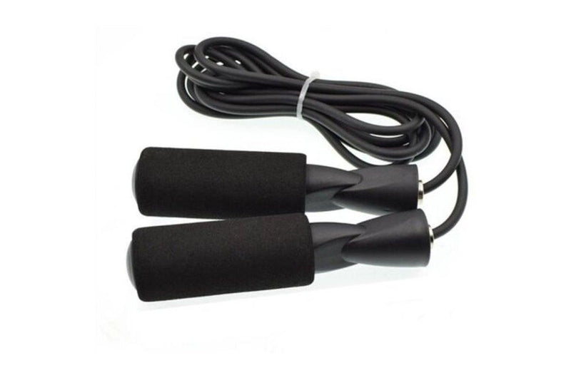 Jump Rope Adjustable For Fitness Boxing Double Black - Standard