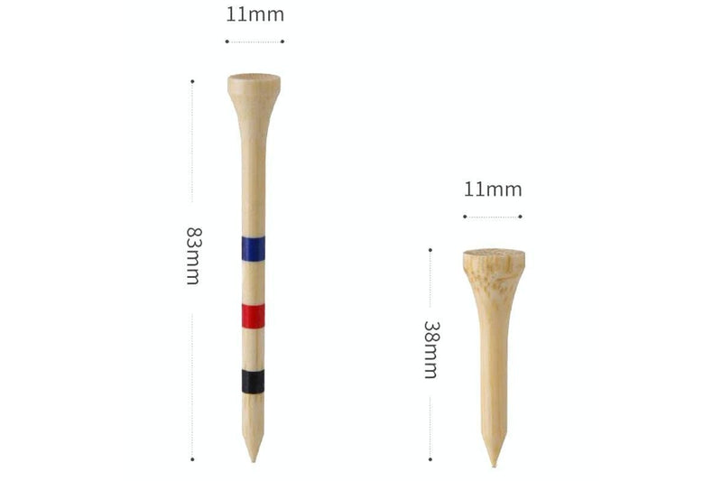 30Pcs /Box Qt030 Golf Bamboo Adjustable Height Spikes Depth Marker Tee