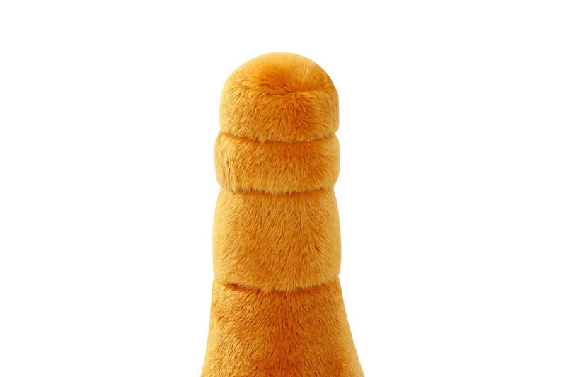 2x Paws & Claws Pet Dog 31x10cm Whiskey Bottle Shop Plush w Squeaker Toy Brown