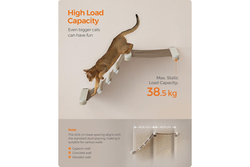 Feandrea Clickat Wall Mounted Cat Climbing Hammock