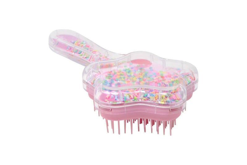 Pink Poppy: Star Glitter Hair Brush - (Assorted Designs)