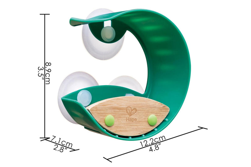 Hape: Window Bird Feeder - Green