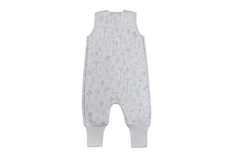 Woolbabe Duvet Sleeping Suit - Pebble Wilderness (1 year)