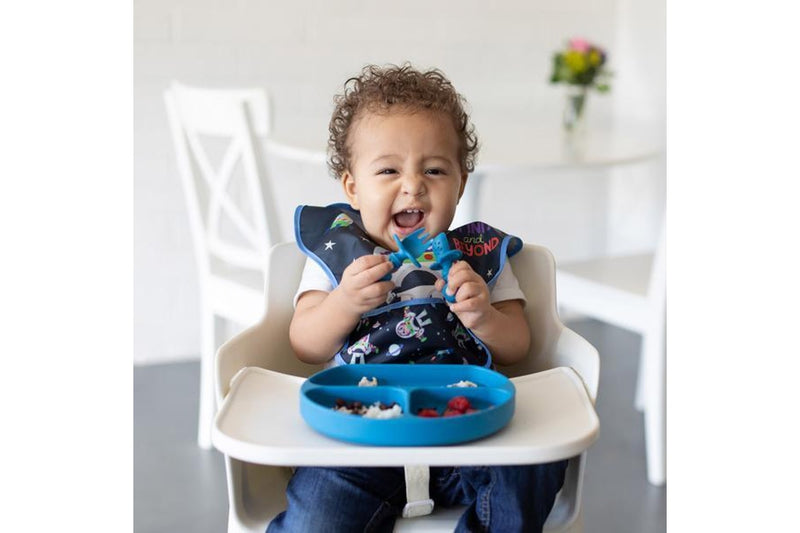 Bumkins: Silicone Grip Dish - Dark Blue