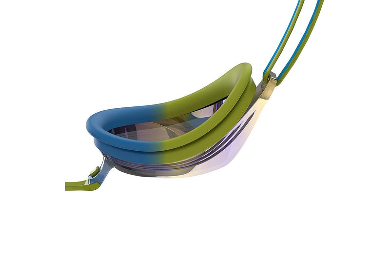 Speedo Childrens/Kids Vengeance Swimming Goggles (Blue/Acid Lime) (One Size)