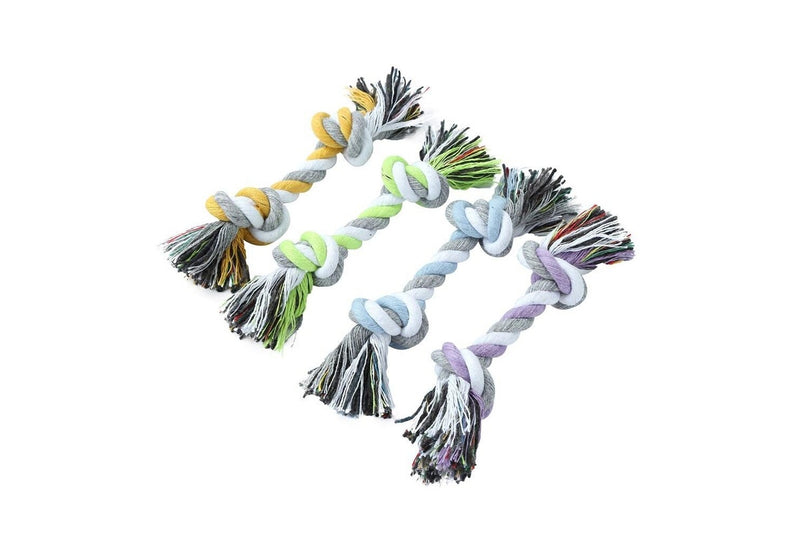 3x 4PK Paws & Claws Pet Dog 15cm Puppy Ropes Interactive Chew Bite Fun Play Toy