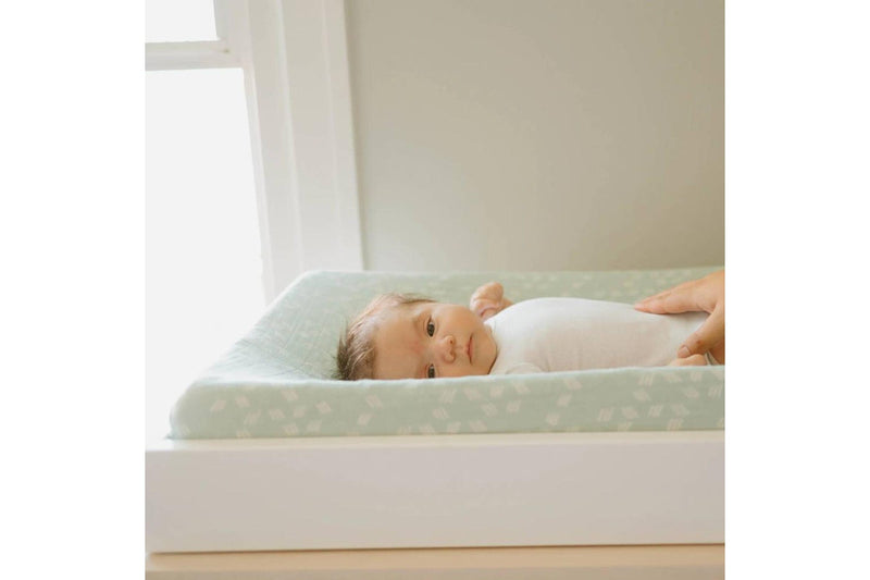 Little Unicorn: Muslin Changing Pad Cover / Bassinet Sheet - Misty Field