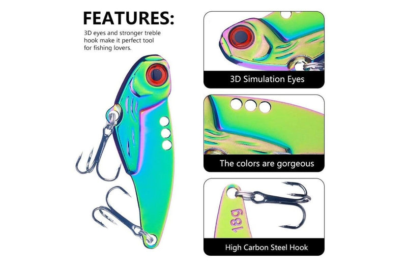 Long Distance Casting Sinker Lures For Ice Fishing 3.5g Colourful