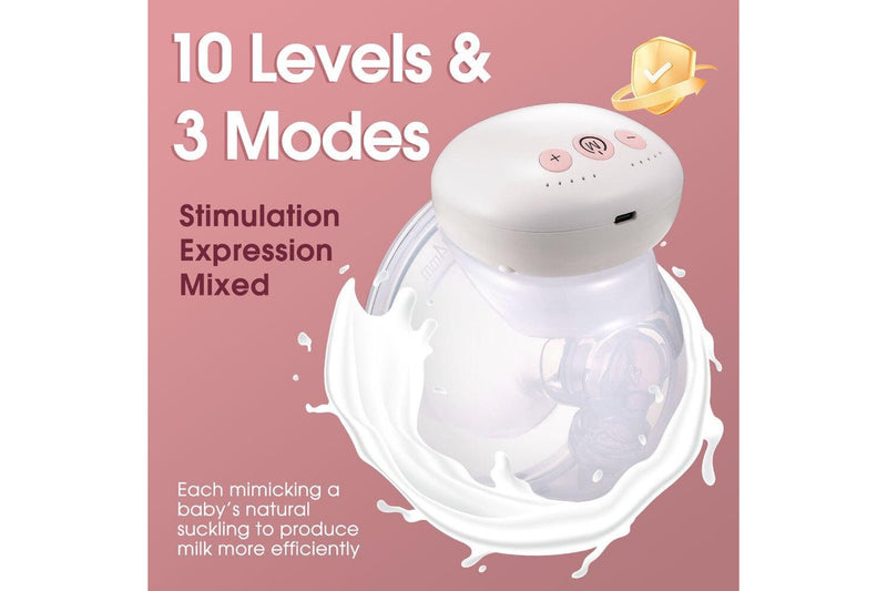 Playpals Wearable Electric Breast Pump USB Pain Free Hands-Free Automatic Milker