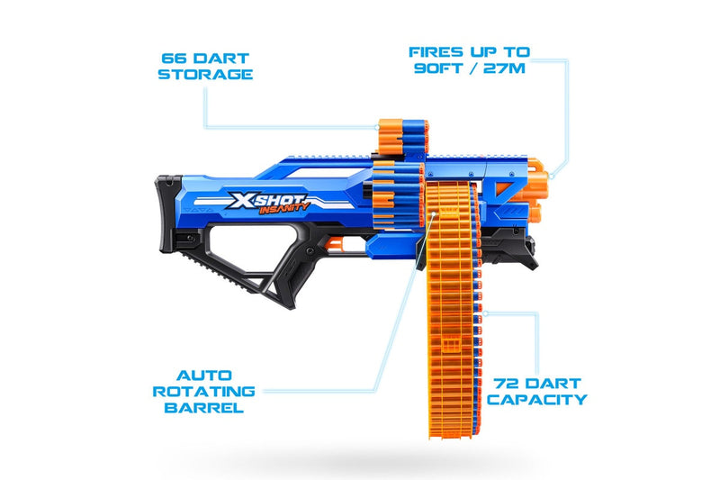 Zuru: X-Shot Insanity - Mad Mega Barrel Blaster