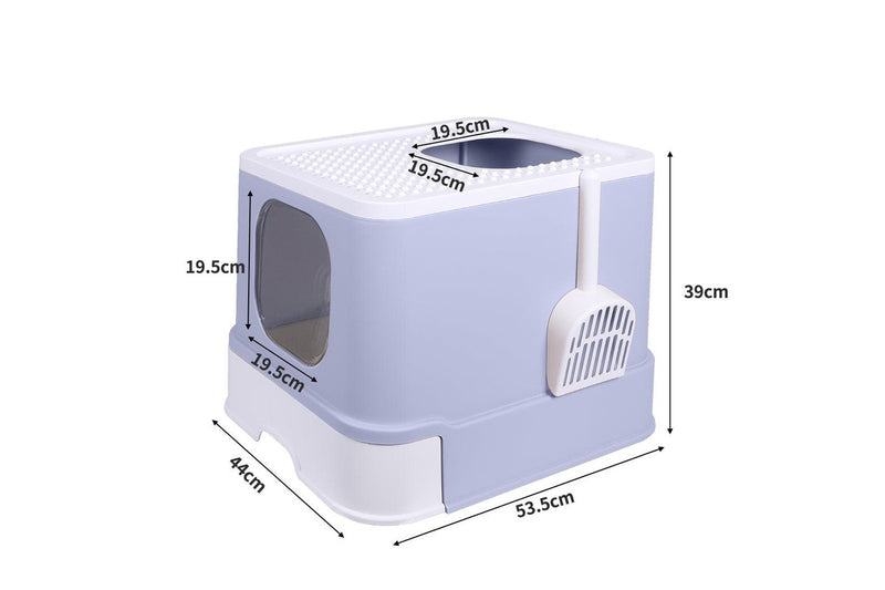 Cat Litter Box Fully Enclosed Toilet Purple