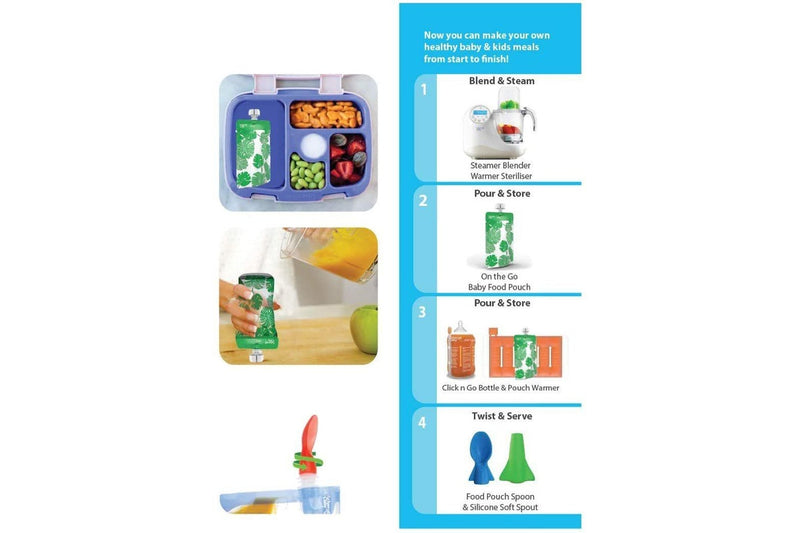 Cherub: Reuseable Food Storage Mini Pouches (10 Pack)