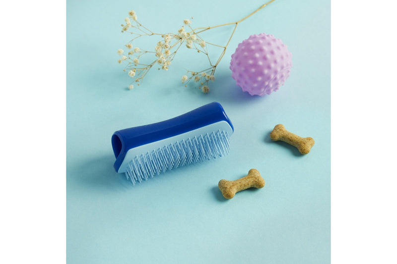 Pet Teezer: Small Deshedding Brush - Blue/Light Blue