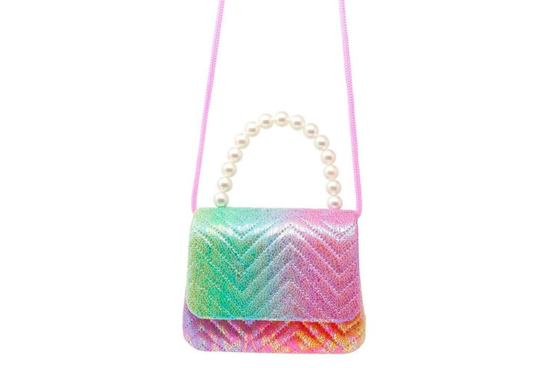 Pink Poppy: Unicorn Dreamer - Quilted Rainbow Hard Handbag