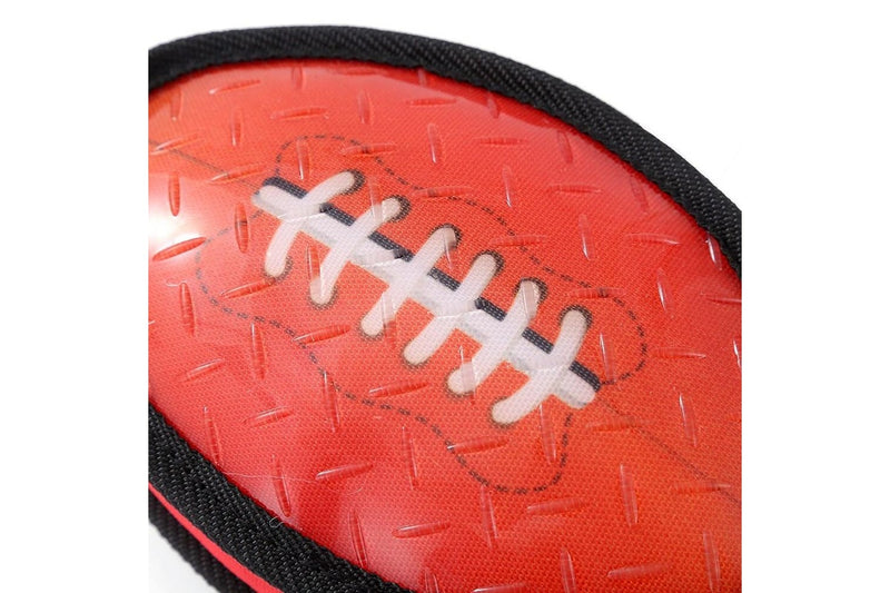 Paws & Claws 18cm Super Sports TPR Covered Oxford Football Pet Toy w Squeaker