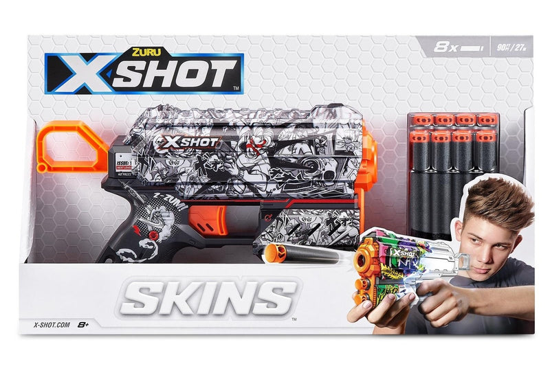 Zuru: X-Shot Skins Flux Blaster - Illustrate