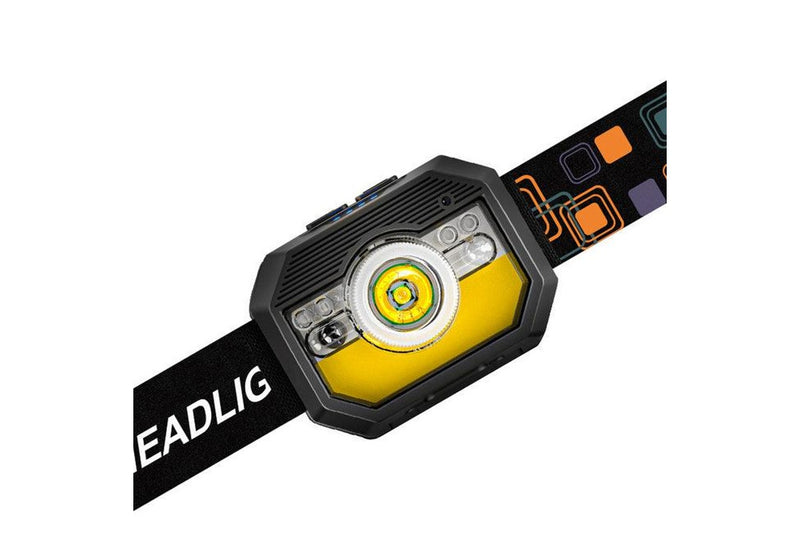 LED Sensor Headlamp Headlight Head Torch