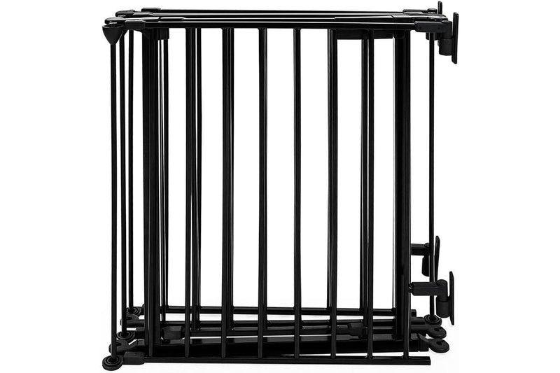 Pet Isolation Door Fireplace Fence - Black