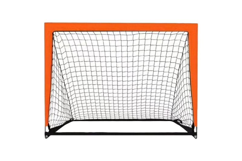 Portable Kids Soccer Goal Net Quick Set-up Training Equipment for Backyard Soccer Orange