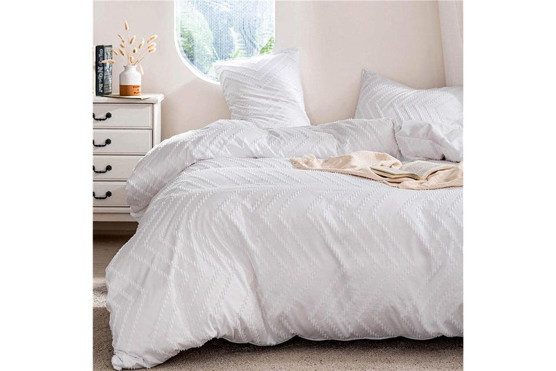 Elisa Gentle Breeze Washed Cotton Duvet Cover Set - NZ Stock