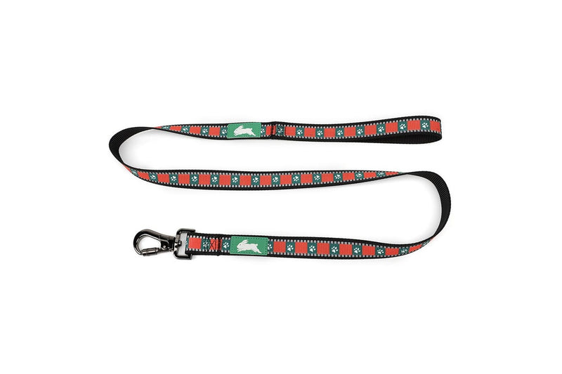 NRL South Sydney Rabbitohs Reflective Pet Dog Collar Walking Lead Set