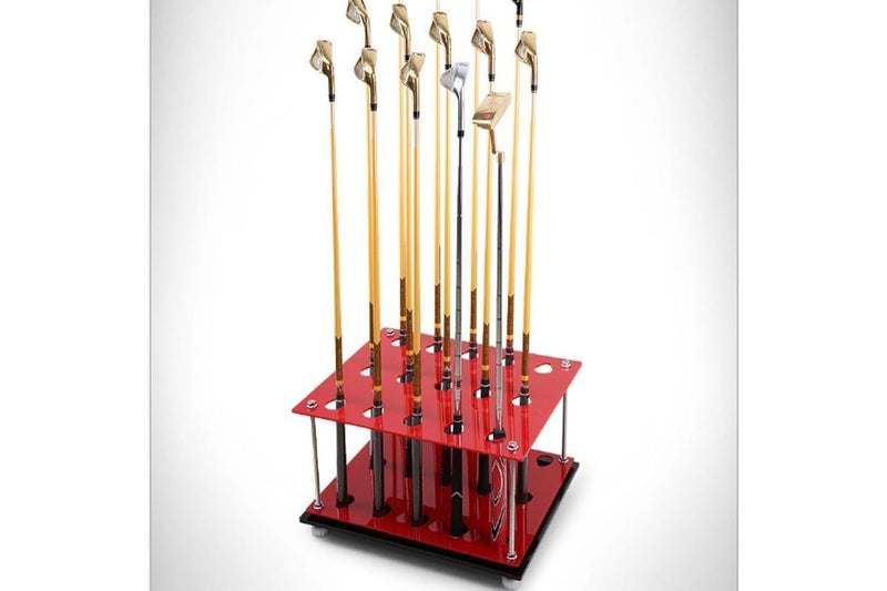 Golf Driving Range Supplies 15 Holes Double-Layer Cue Rack