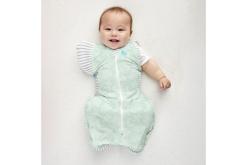 Love to Dream: Swaddle Up Transition Bag Organic 1.0 TOG - Mint Celestial (Large)