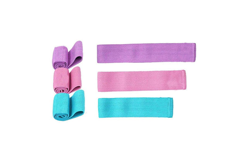 TODO 3 pcs Hip Loop Exercise Resistance Band Booty Legs Trainer 3 Resistance Levels