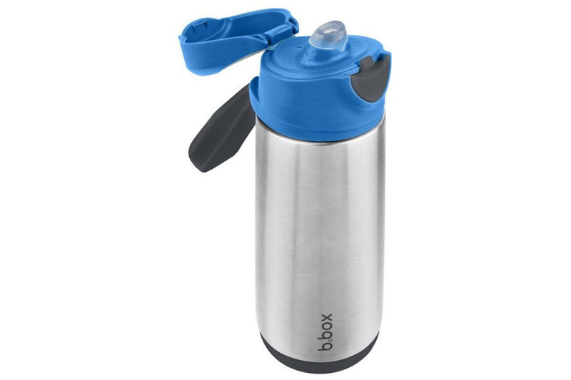 b.box: Insulated Sport Spout Bottle - Blue Slate (500ml)