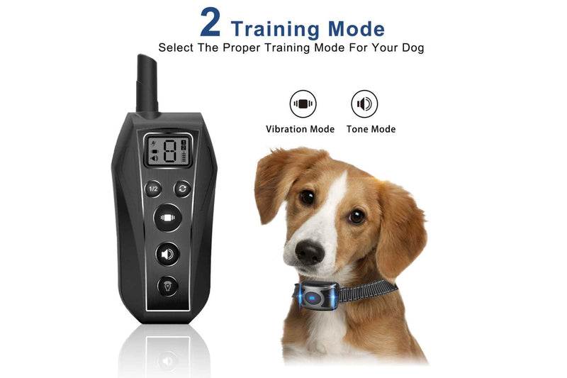 Dog Bark Collar - 1x 600m Range Receiver Vibration IPX7 Waterproof Training Aid