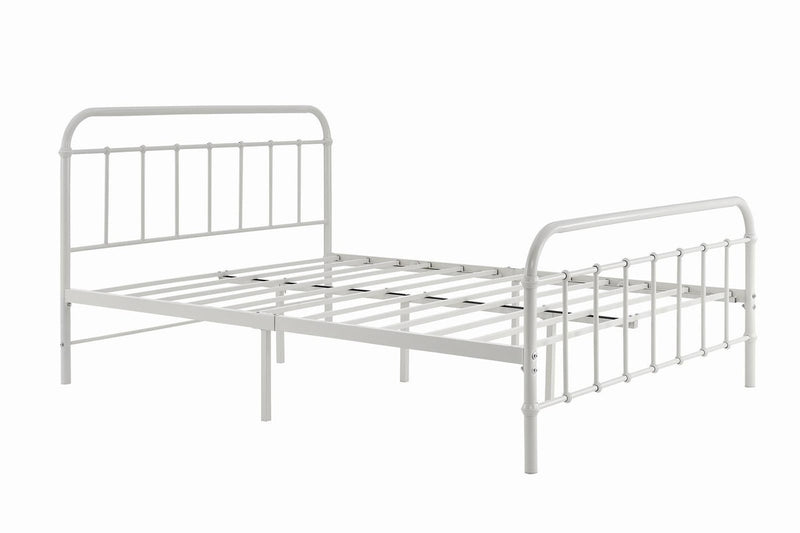 Ovela: Florence Metal Bed Frame - White (Double)