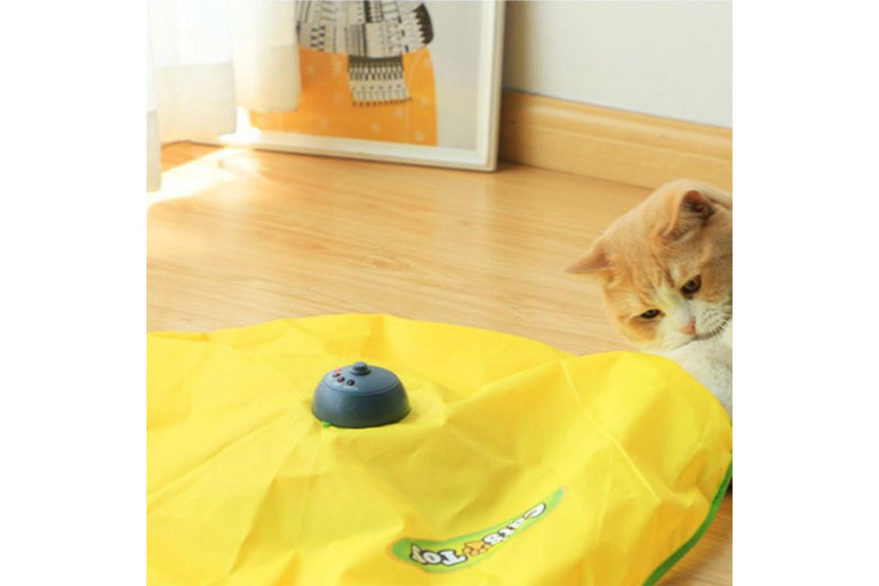 Pet Cat Roating Motion Toy Electronic Interactive Funny Cat Stick